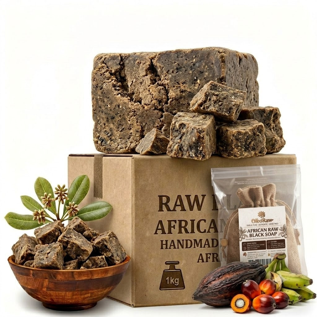 Raw African Black Soap