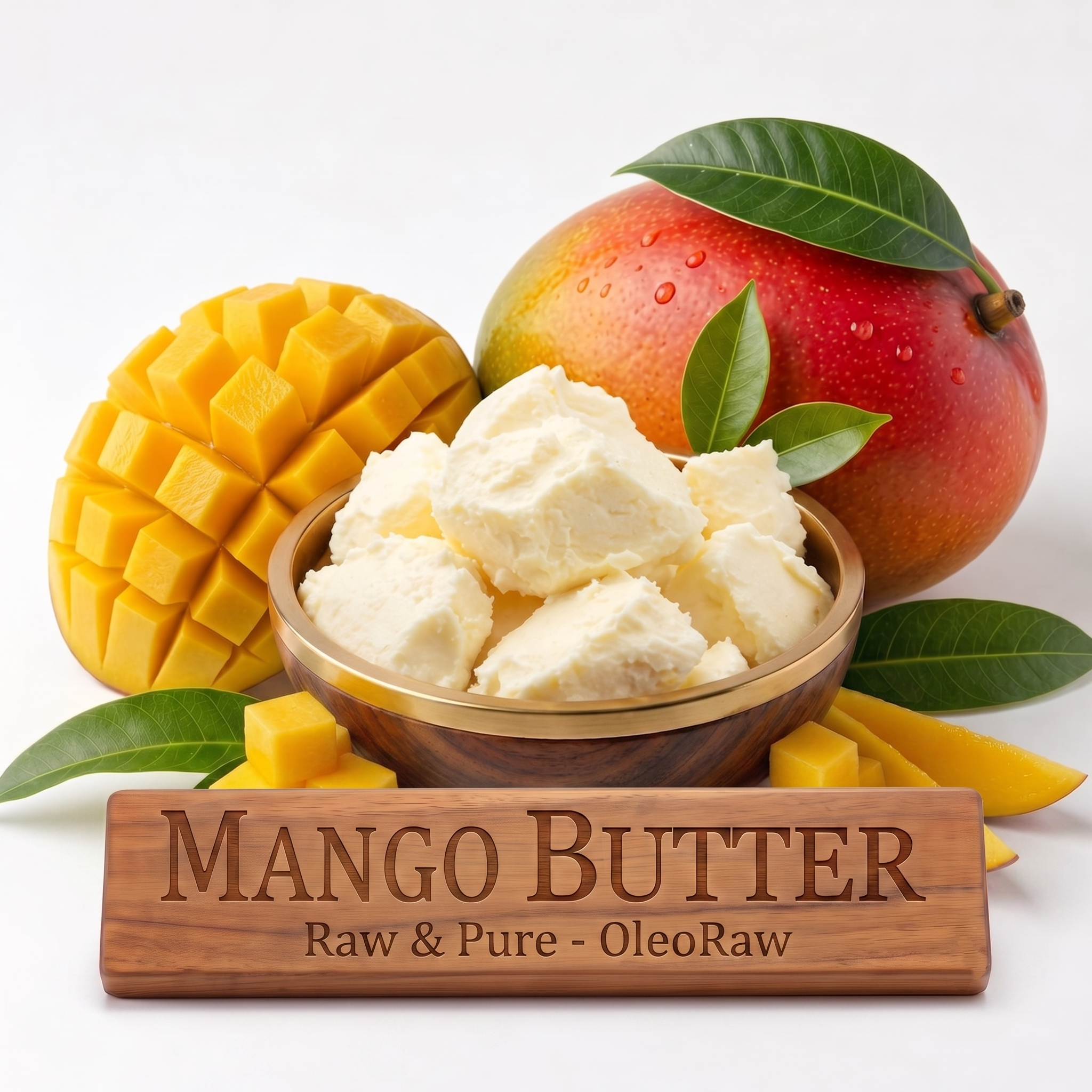 100% Pure Raw Mango Butter – Unrefined Organic Premium Quality for Skin & Hair