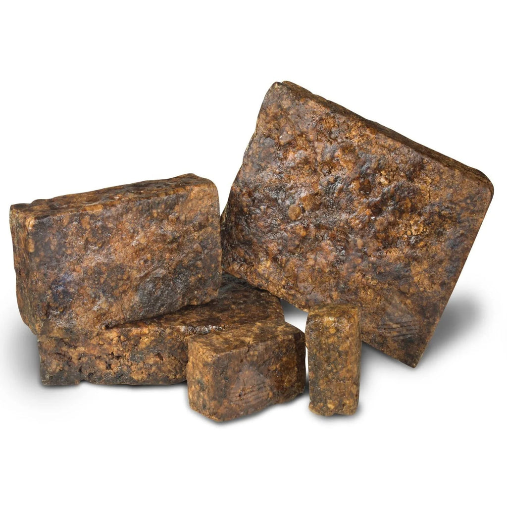 100% Pure Raw African Black Soap – Unrefined & Organic – Traditional Natural Cleanser for Skin & Hair (8oz/16oz/32oz)