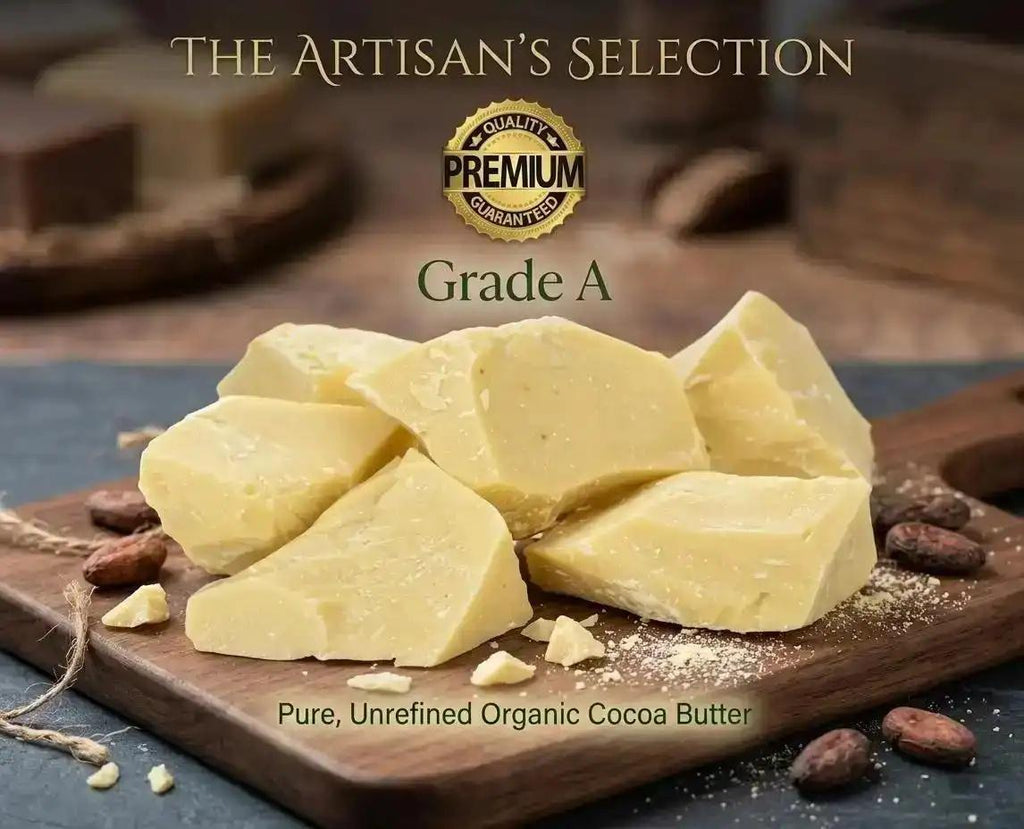 Pure Organic COCOA Cacao Butter – Raw, Unrefined, & Prime Pressed (Food Grade)