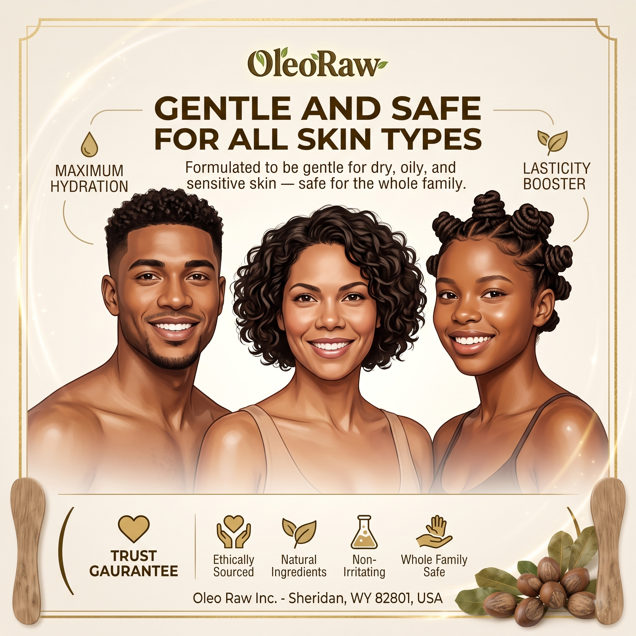 100% Yellow Gold Raw African Shea Butter – Unrefined & Organic – Pure Natural Moisturizer for Skin & Hair (8oz/16oz/32oz)